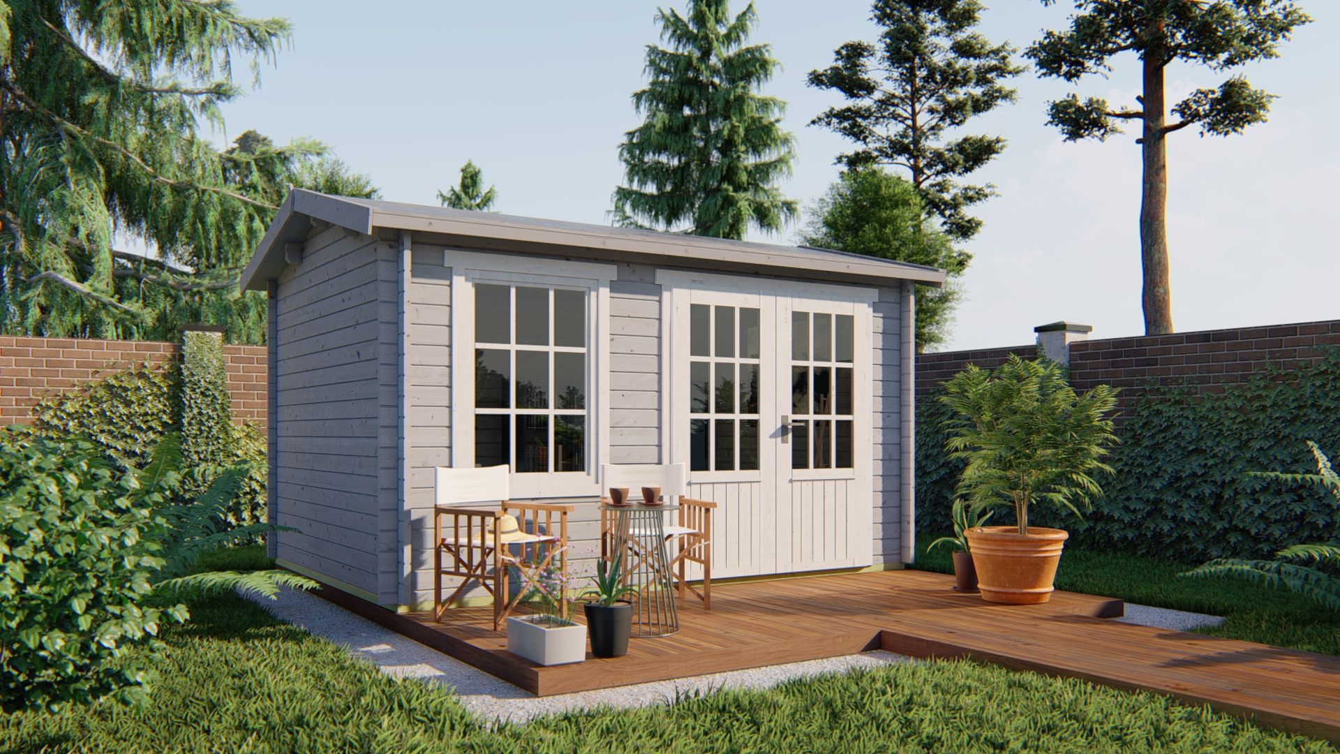 Chloe Garden Shed - Log Cabin 40mm