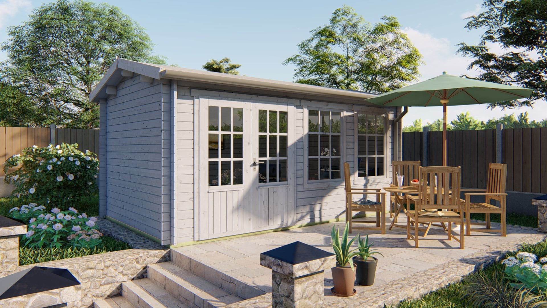 Aiste Garden Shed - Log Cabin 40mm