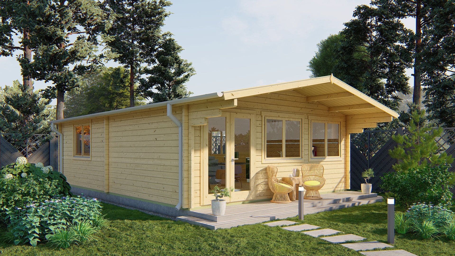 Ballyragget Garden Shed - Log Cabin 70mm