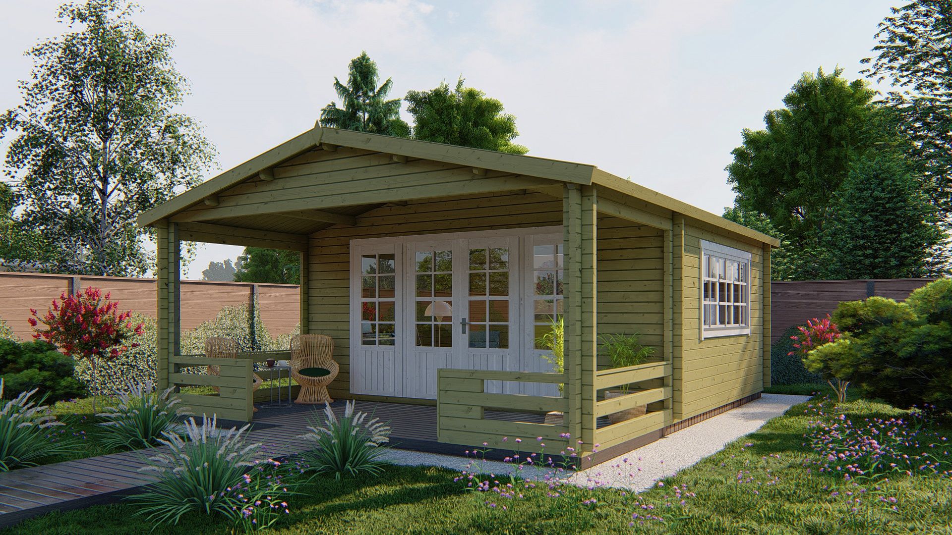 Nottingham Garden Shed - Log Cabin | 58mm