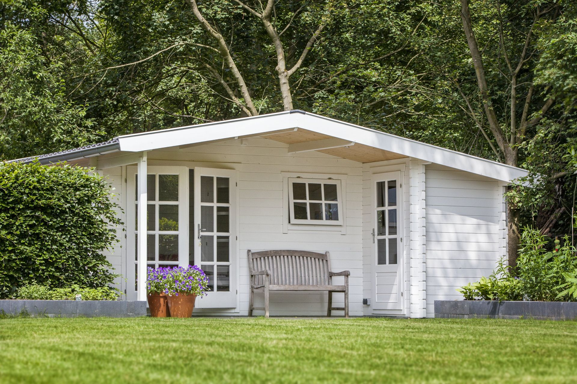Wolfgang Garden Shed - Log Cabin | 44מ"מ | untreated