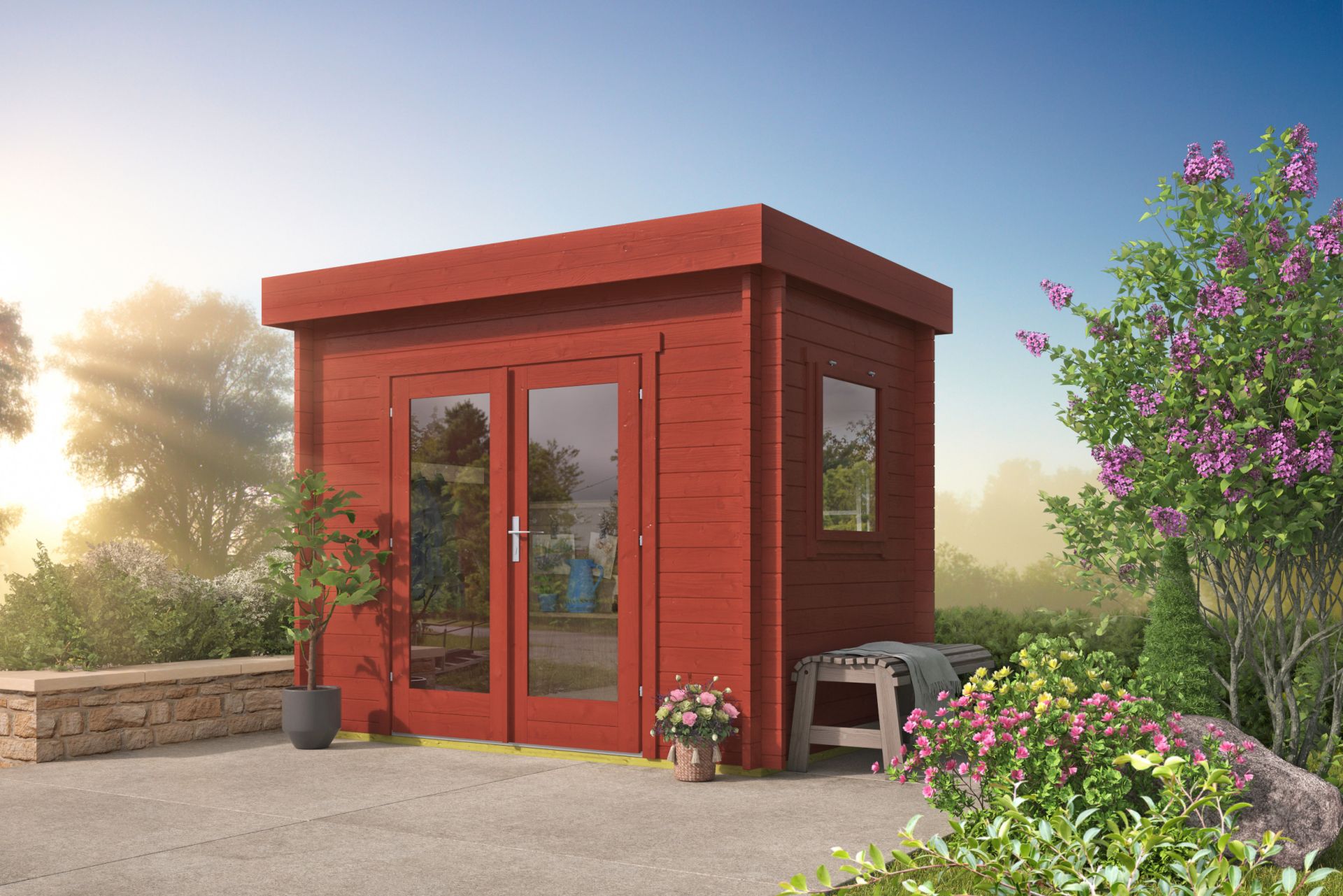 Lucy Garden Shed - Log Cabin 40mm  untreated