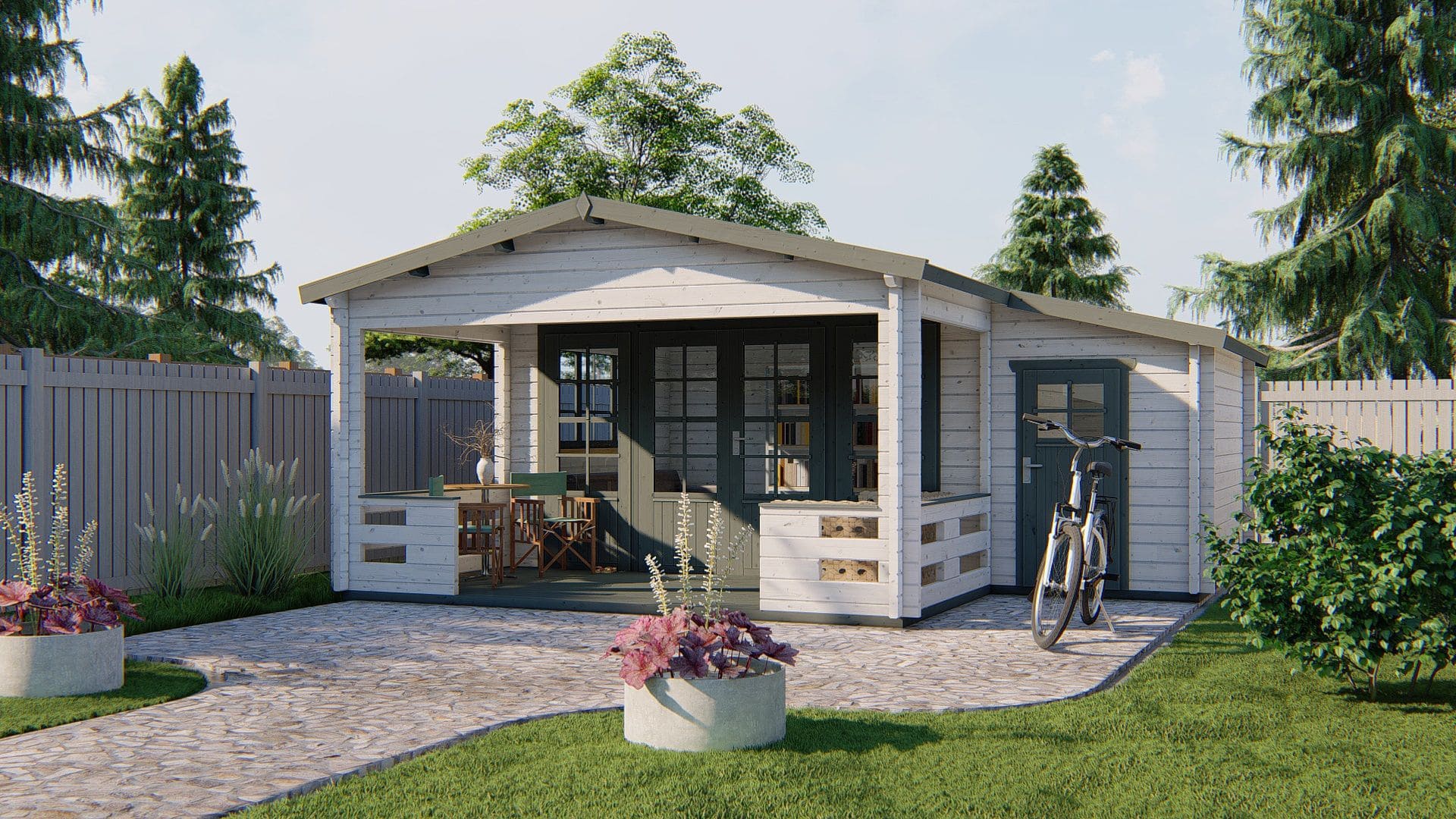Coventry Garden Shed - Log Cabin 58mm