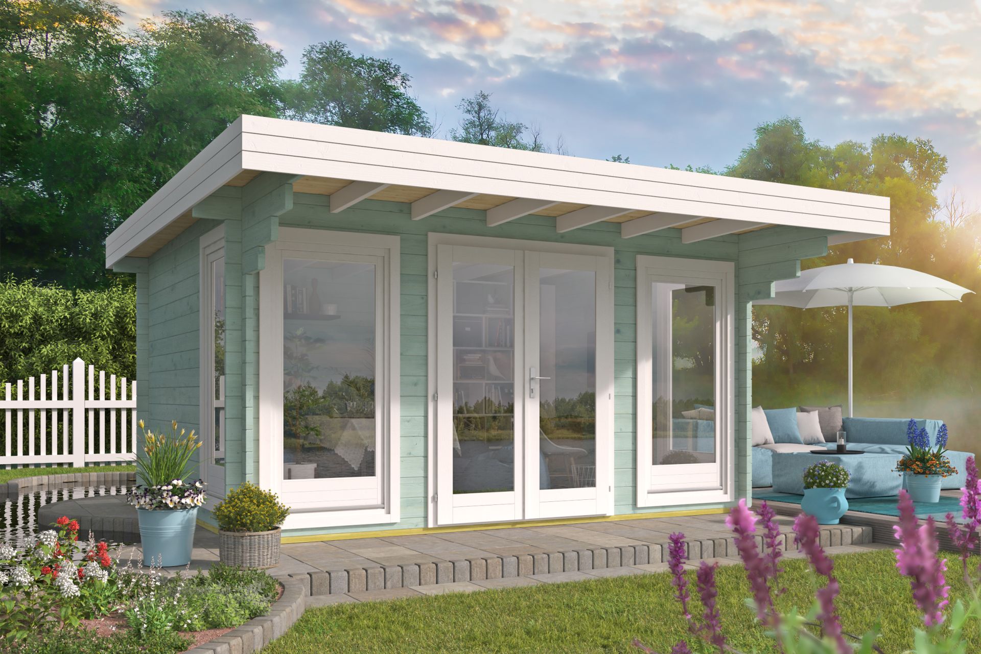 Lory Garden Shed - Log Cabin  44mm  untreated