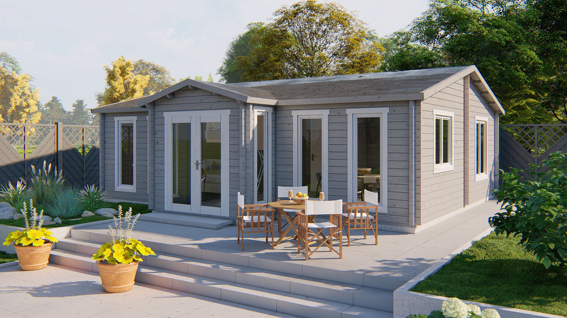 Mullingar Garden Shed - Log Cabin  70mm  untreated