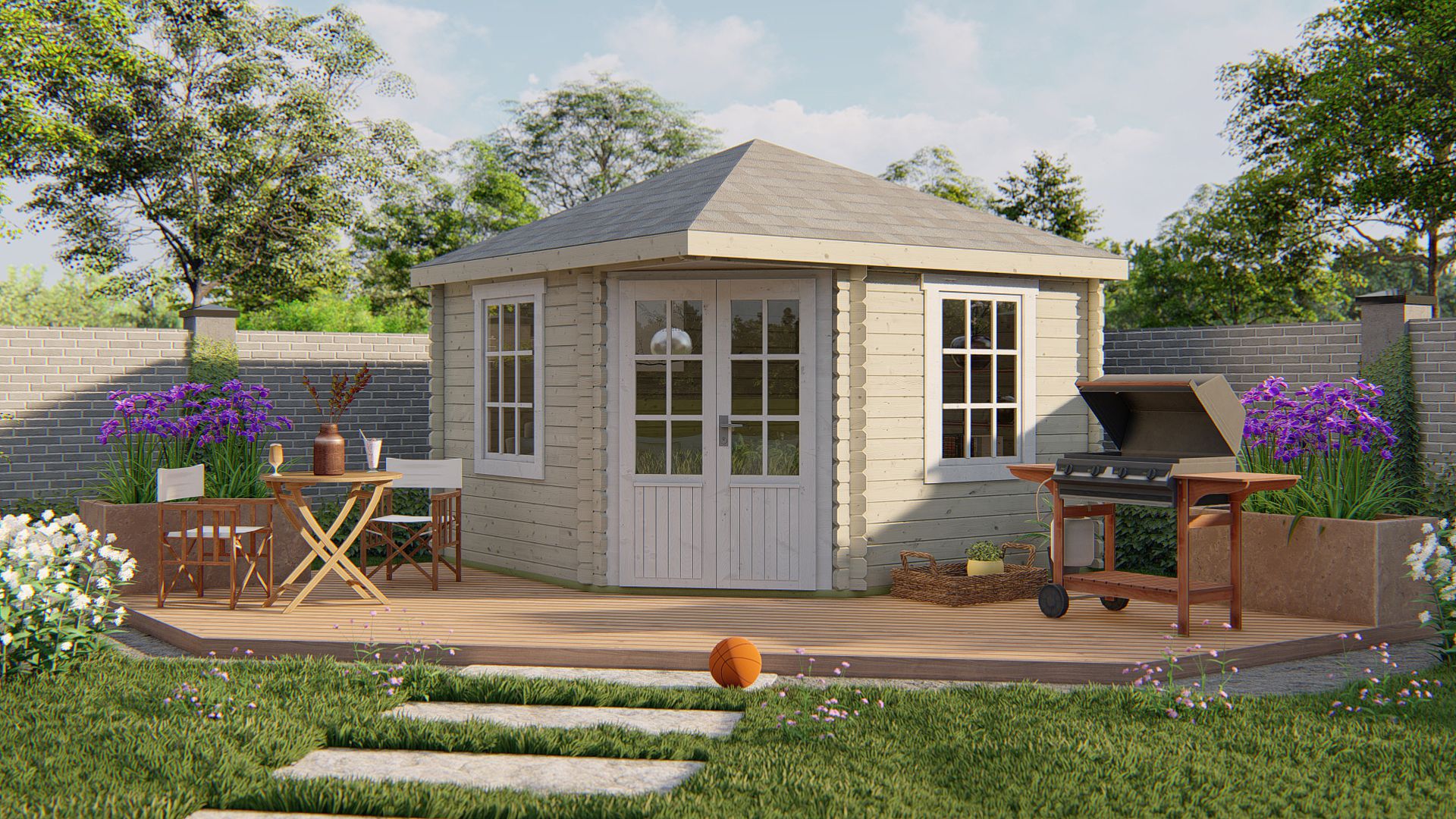 Nilsson Garden Shed - Log Cabin | 44mm